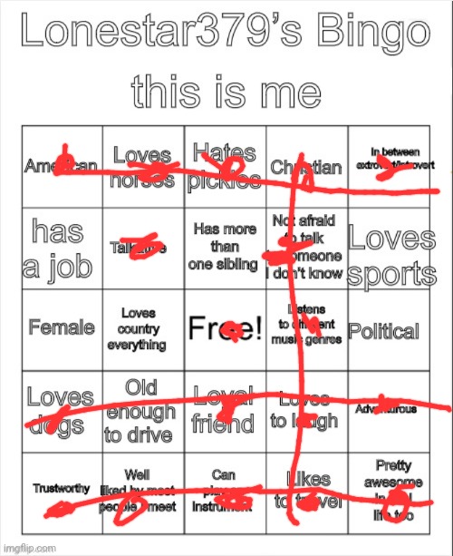 Lonestar379’s Bingo | image tagged in lonestar379 s bingo | made w/ Imgflip meme maker