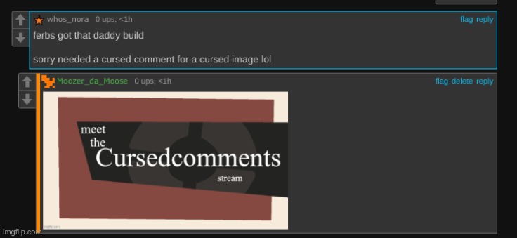 Cursed comment on cursed image | image tagged in cursed image | made w/ Imgflip meme maker