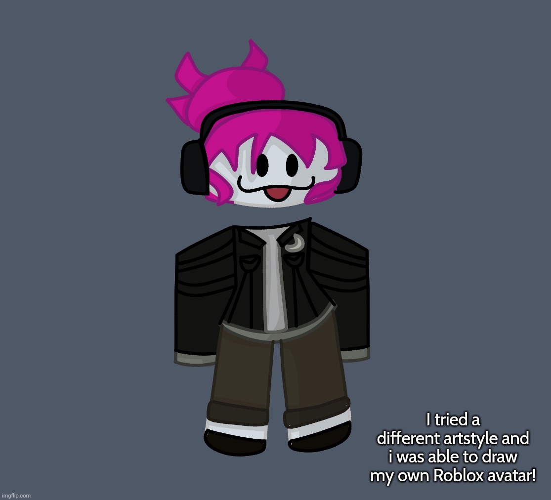I'm using this artstyle to draw Roblox characters now [Proof in the comments] | I tried a different artstyle and i was able to draw my own Roblox avatar! | image tagged in kleki drawings | made w/ Imgflip meme maker