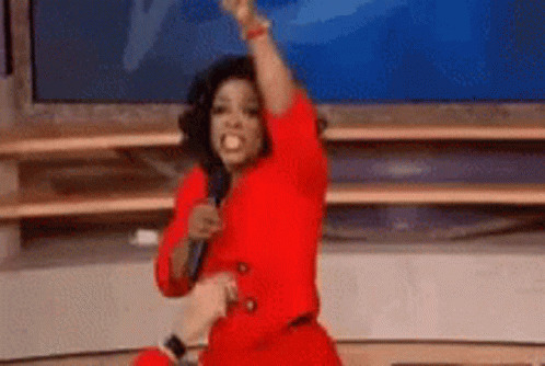 High Quality Oprah everyone gets pasteles Blank Meme Template
