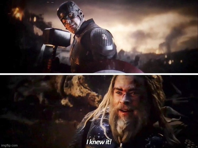 I knew it Thor | image tagged in i knew it thor | made w/ Imgflip meme maker