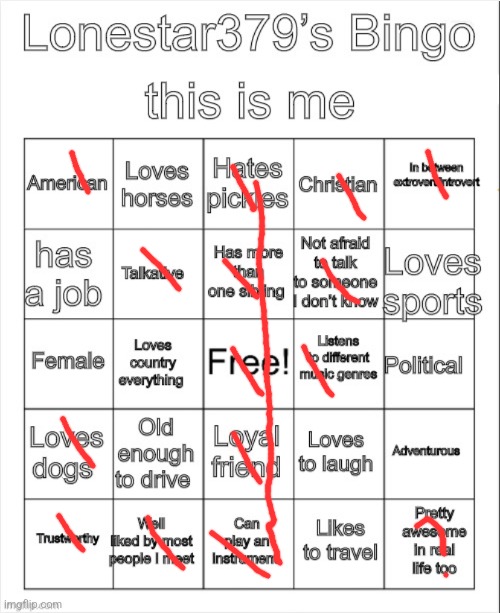 Lonestar379’s Bingo | image tagged in lonestar379 s bingo | made w/ Imgflip meme maker