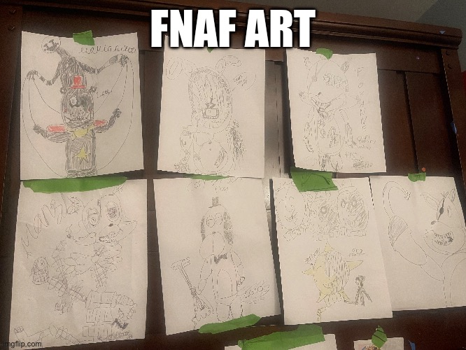 Sorry can’t see it good | FNAF ART | image tagged in fnaf | made w/ Imgflip meme maker