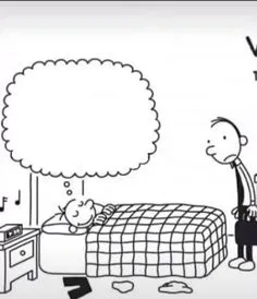 Diary Of A Wimpy Kid Greg Dreaming Blank Meme Template