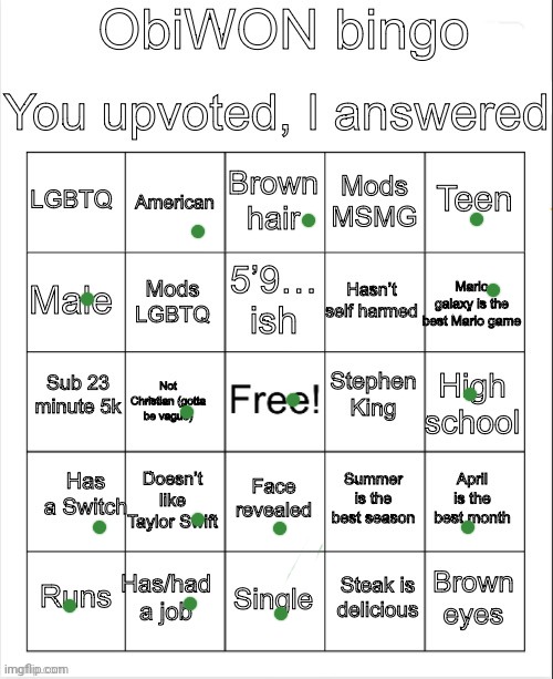 g | image tagged in obiwon bingo | made w/ Imgflip meme maker