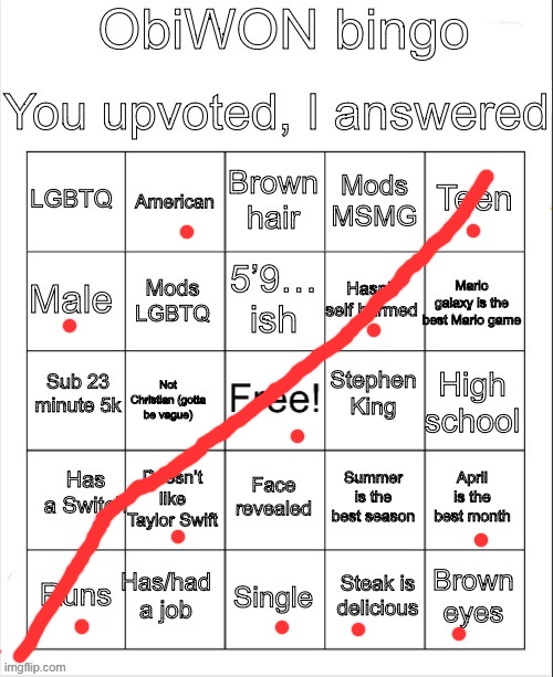ObiWON bingo | made w/ Imgflip meme maker