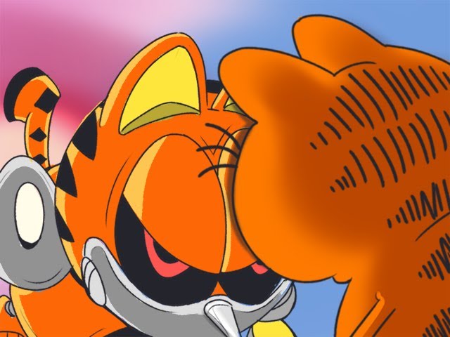 High Quality Garfield ova Blank Meme Template