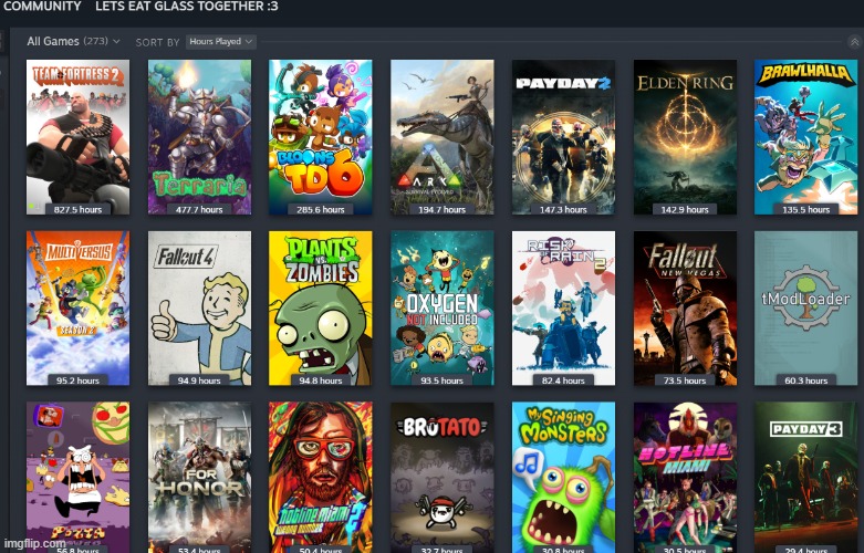 Top Played Steam Games Imgflip
