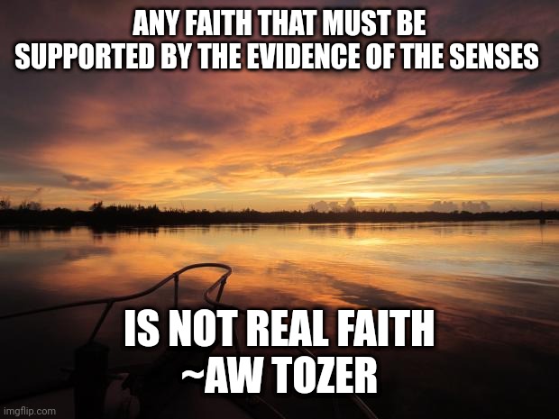 Leap of Faith | ANY FAITH THAT MUST BE SUPPORTED BY THE EVIDENCE OF THE SENSES; IS NOT REAL FAITH
~AW TOZER | image tagged in leap of faith | made w/ Imgflip meme maker