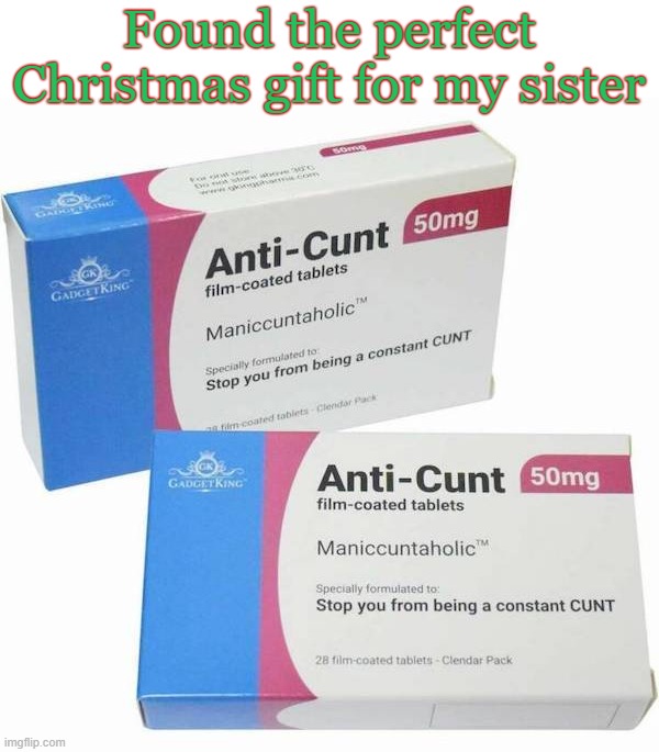 Found the perfect Christmas gift for my sister | made w/ Imgflip meme maker