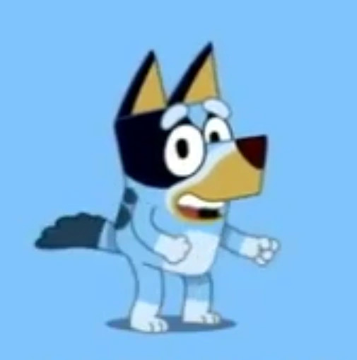 High Quality Bluey Heeler Pilot Blank Meme Template