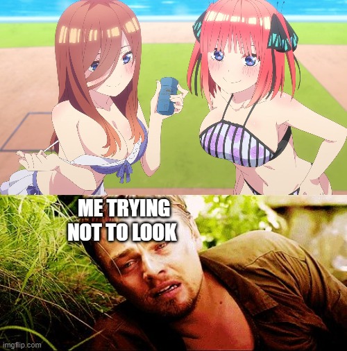 ME TRYING NOT TO LOOK | image tagged in the struggle | made w/ Imgflip meme maker