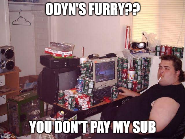 World of Warcraft | ODYN'S FURRY?? YOU DON'T PAY MY SUB | image tagged in world of warcraft | made w/ Imgflip meme maker
