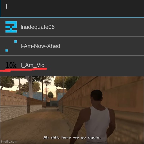 He’s back | image tagged in aw shit here we go again | made w/ Imgflip meme maker