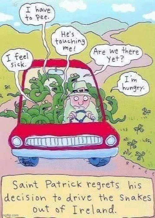 St. Patrick | image tagged in comics | made w/ Imgflip meme maker