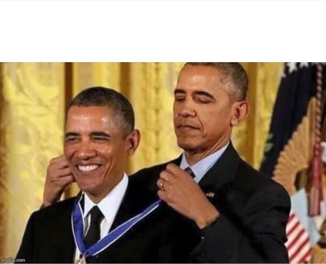 Obama Medal Blank Meme Template