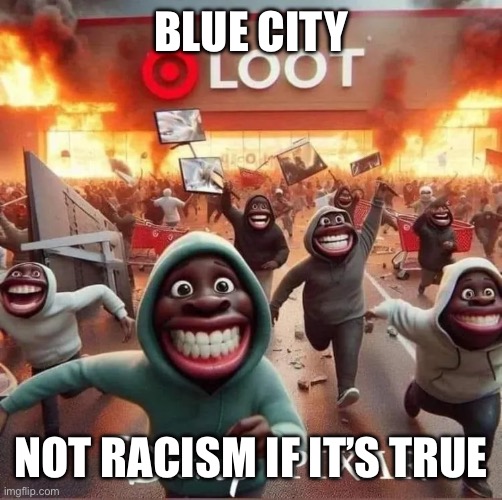 It’s not racism it’s blue City ‘s | BLUE CITY; NOT RACISM IF IT’S TRUE | image tagged in blue city,drake hotline bling,gifs,imgflip | made w/ Imgflip meme maker