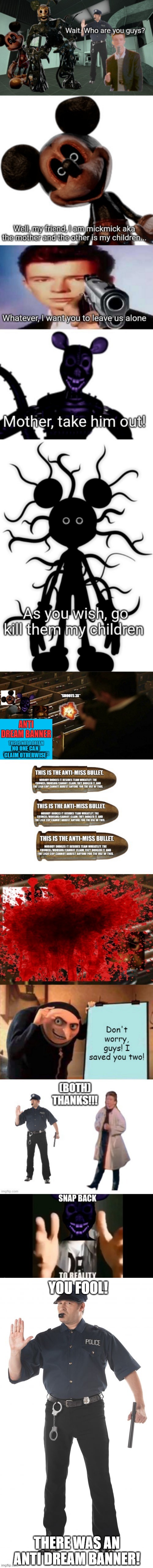 You can't kill Team Wheatley members anymore | NO ONE CAN CLAIM OTHERWISE; YOU FOOL! THERE WAS AN ANTI DREAM BANNER! | image tagged in memes,stop cop | made w/ Imgflip meme maker