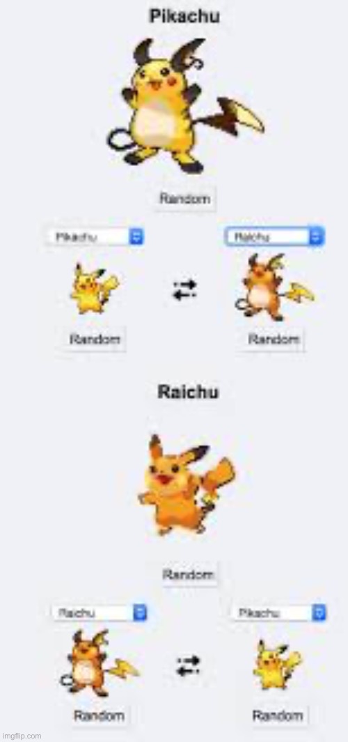 Pikachu raichu | image tagged in pokemon | made w/ Imgflip meme maker