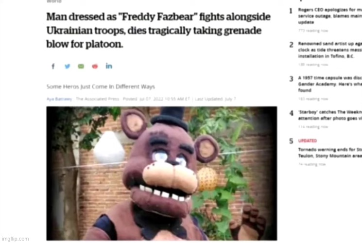 Not all heroes wear capes | image tagged in fnaf,five nights at freddys,memes,sad | made w/ Imgflip meme maker