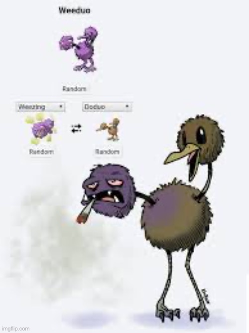 Weeduo | image tagged in pokemon | made w/ Imgflip meme maker