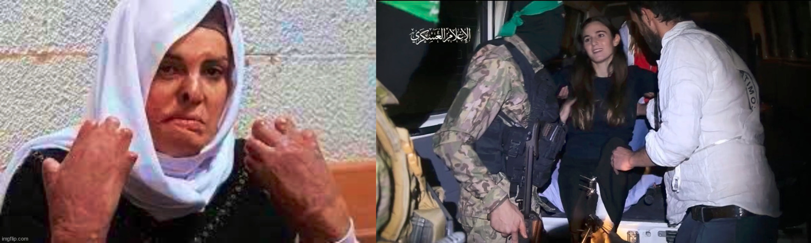 israel treatment of hostages vs hamas treatment | made w/ Imgflip meme maker