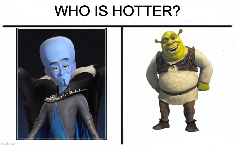 Tell me | WHO IS HOTTER? | image tagged in who would win blank | made w/ Imgflip meme maker