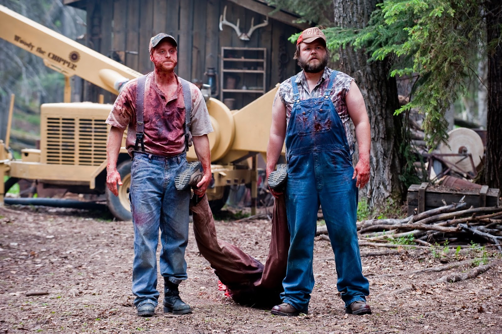 High Quality Tucker and Dale vs Evil Woodchipper Blank Meme Template