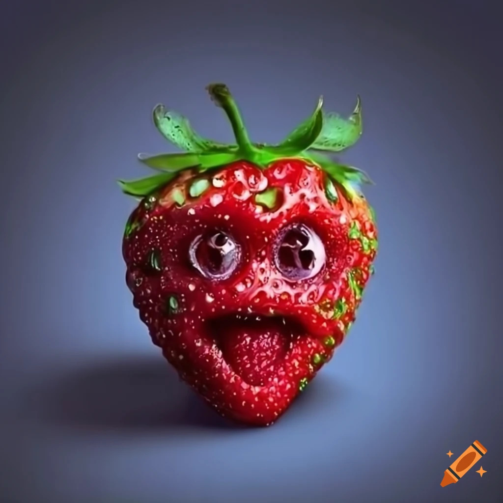Goofy strawberry Blank Meme Template