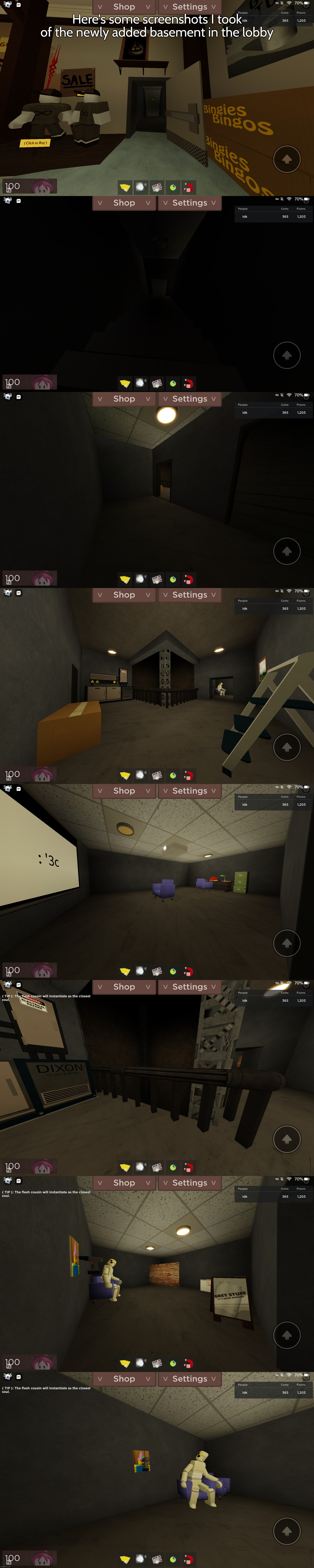 Here's some screenshots I took of the newly added basement in the lobby | made w/ Imgflip meme maker
