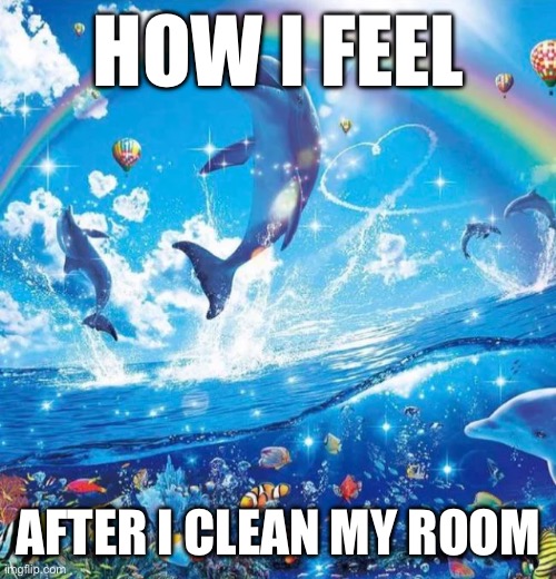 Meme | HOW I FEEL; AFTER I CLEAN MY ROOM | image tagged in funny memes | made w/ Imgflip meme maker