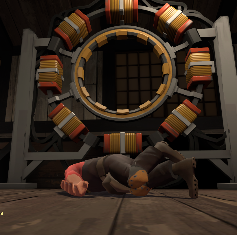 Engineer dead near a deactivated portal Blank Meme Template