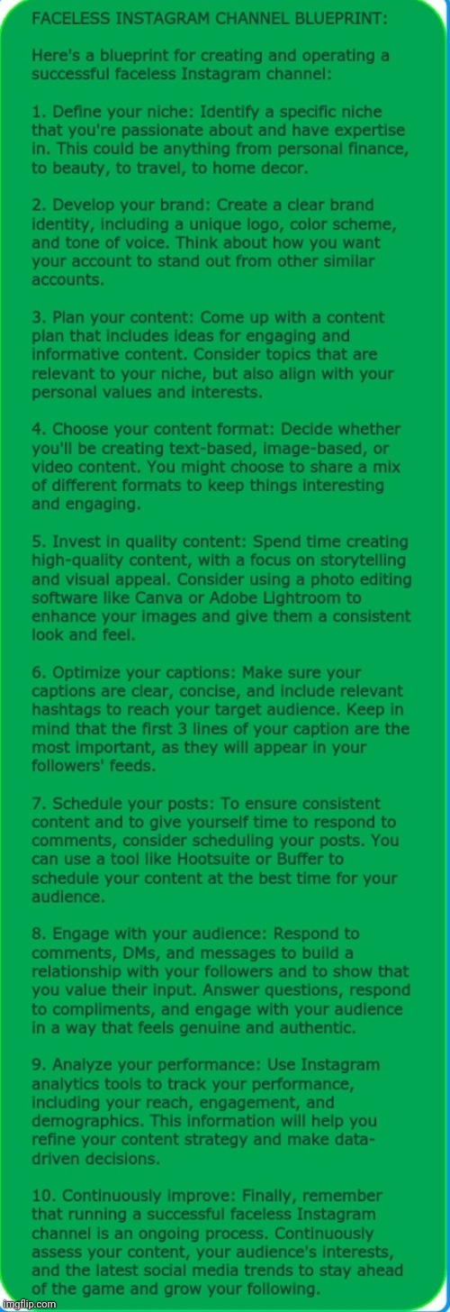 Faceless Instagram Blueprint :> | image tagged in simothefinlandized,instagram,blueprint,infographics | made w/ Imgflip meme maker