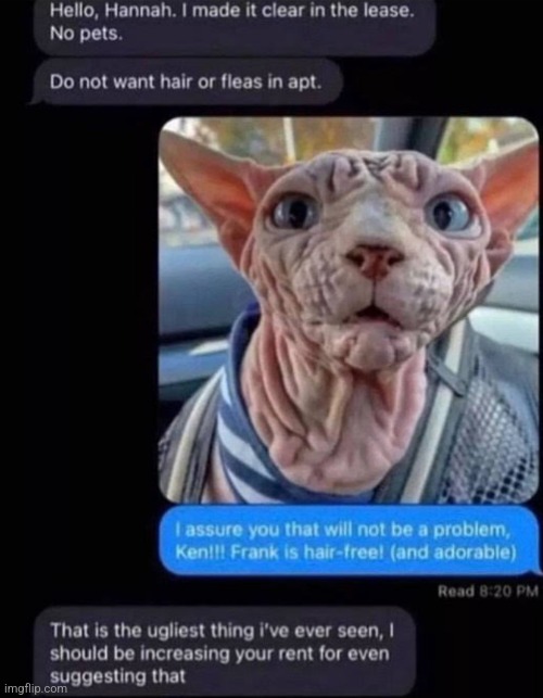 frank looks like a ballsack | made w/ Imgflip meme maker