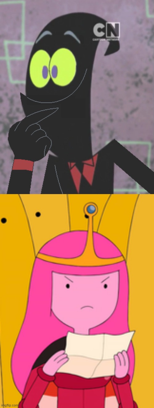 Nergal was looking at Princess Bubblegum when was reading a note | image tagged in uncle nergal,lemongrad writes a note to princess bonnibel bubblegum,nergal and princess bubblegum,princess bubblegum | made w/ Imgflip meme maker