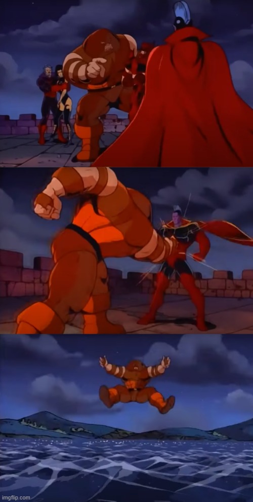 Juggernaut vs Gladiator | image tagged in xmen,juggernaut,gladiator,funny | made w/ Imgflip meme maker