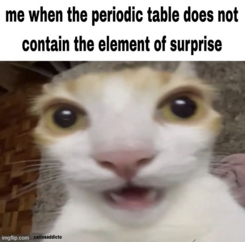 It seems that the element of surprise was within us all along. | made w/ Imgflip meme maker