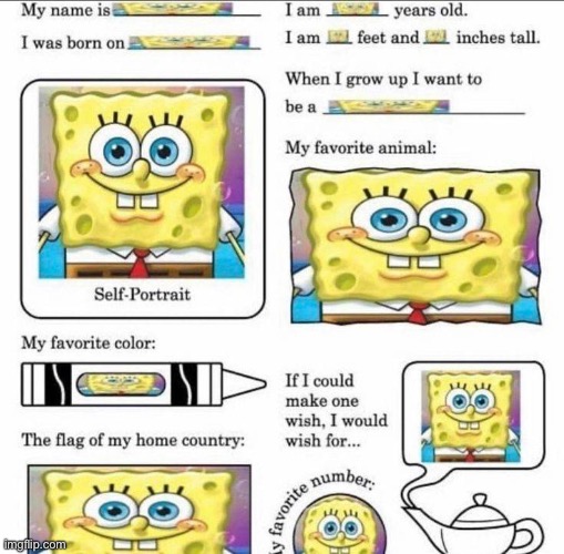 Hi I’m SpongeBob! | image tagged in hi,im,spongebob | made w/ Imgflip meme maker