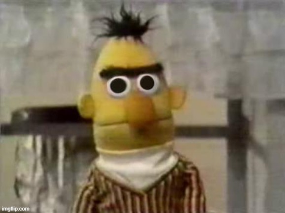 Bert Stare | image tagged in bert stare | made w/ Imgflip meme maker