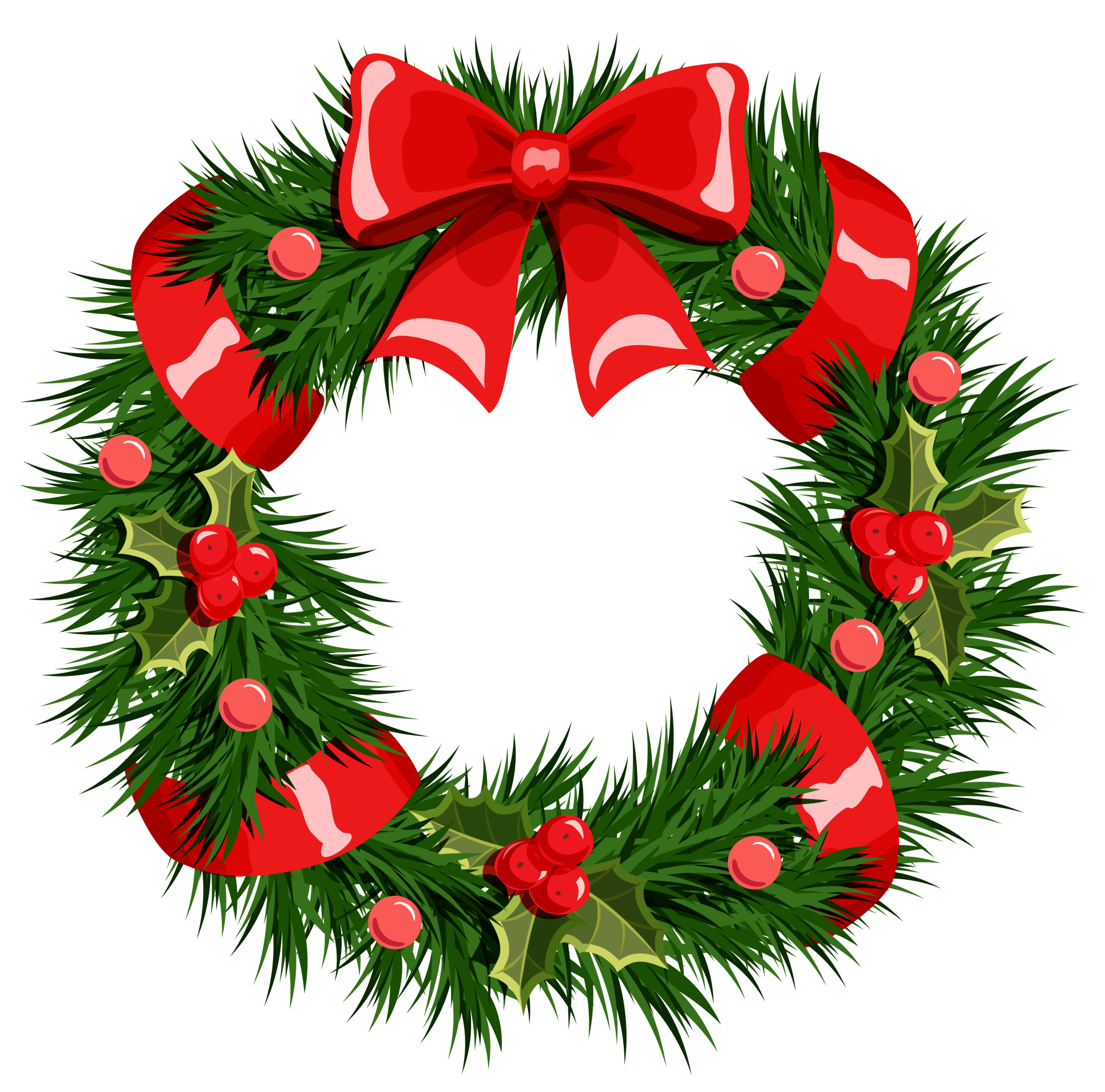 High Quality Transparent Christmas Wreath Blank Meme Template