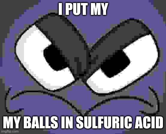 /j | I PUT MY; MY BALLS IN SULFURIC ACID | made w/ Imgflip meme maker