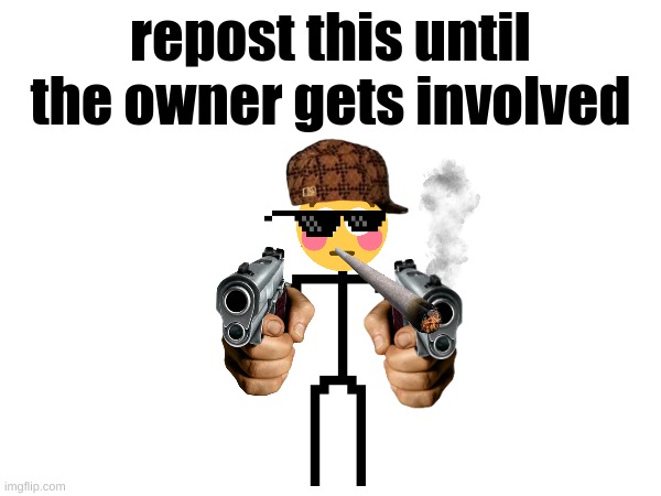 repost it | repost this until the owner gets involved | image tagged in repost,meme | made w/ Imgflip meme maker