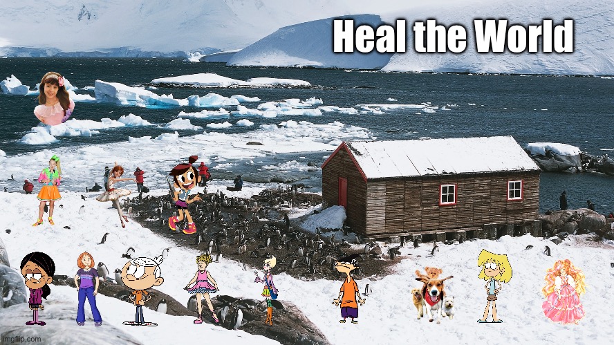Heal the World | Heal the World | image tagged in the loud house,ed edd n eddy,jojo siwa,disney,peace,the ghost and molly mcgee | made w/ Imgflip meme maker