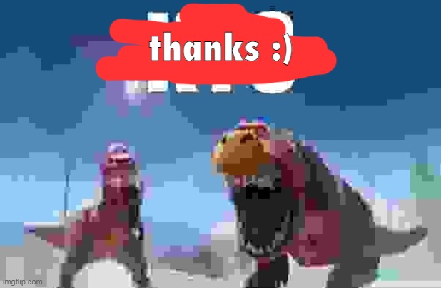 dino kys | thanks :) | image tagged in dino kys | made w/ Imgflip meme maker