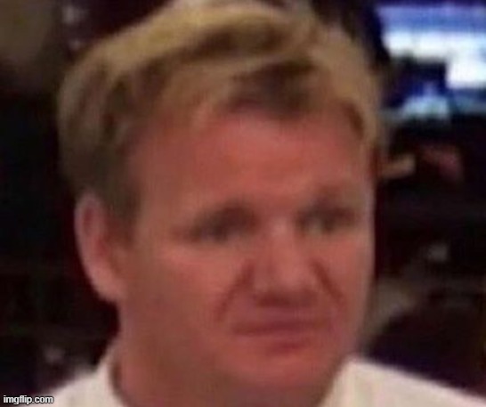 image tagged in gordon ramsey wtf | made w/ Imgflip meme maker