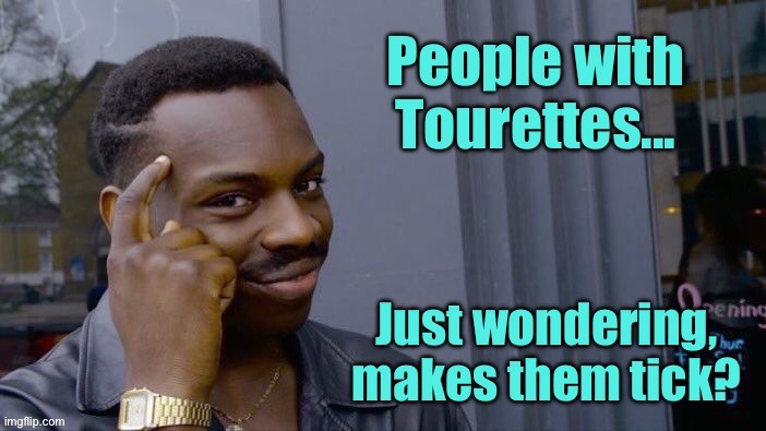 Tourettes | image tagged in woundering,people who have tourettes,what makes them tick,meme | made w/ Imgflip meme maker