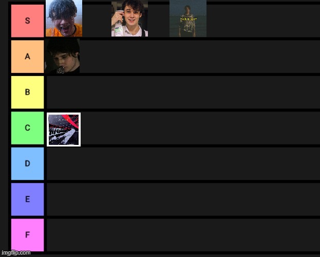 Personal opinion on Wilbur singles all opinions respected | image tagged in tier list,wilbur soot | made w/ Imgflip meme maker