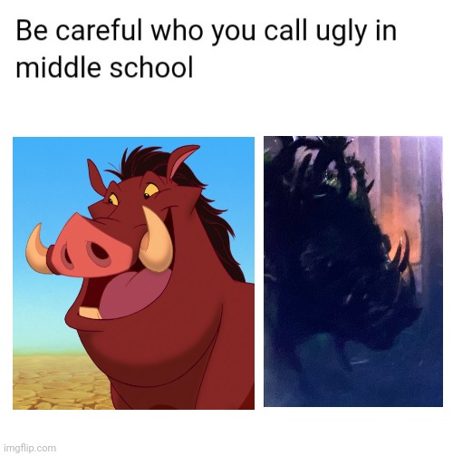 Monarch: Legacy of Monsters Meme | image tagged in be careful who you call ugly in middle school | made w/ Imgflip meme maker