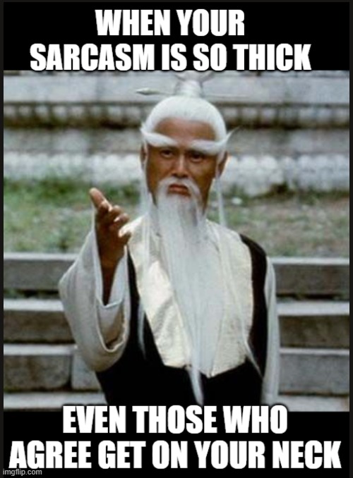 image tagged in funny,sarcasm,kung fu master | made w/ Imgflip meme maker