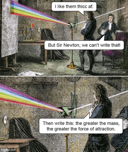 Gravity always gets me down | image tagged in isaac newton,invented,gravity,that's where you're wrong kiddo,discovery | made w/ Imgflip meme maker